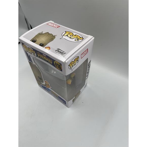 Funko Pop Marvel Avengers Infinity War - Groot w/ Stormbreaker Vinyl Figure 416 - Picture 5 of 7